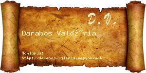 Darabos Valéria névjegykártya