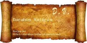Darabos Valéria névjegykártya