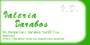 valeria darabos business card